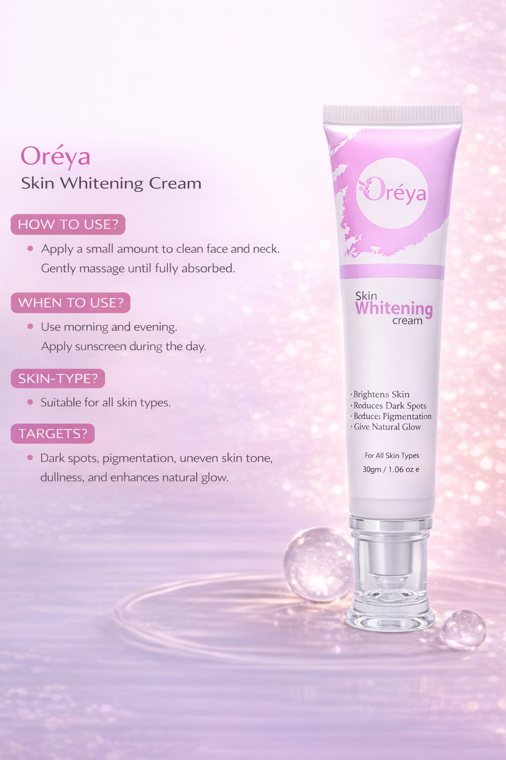 Oréya Skin Whitening Cream 30g