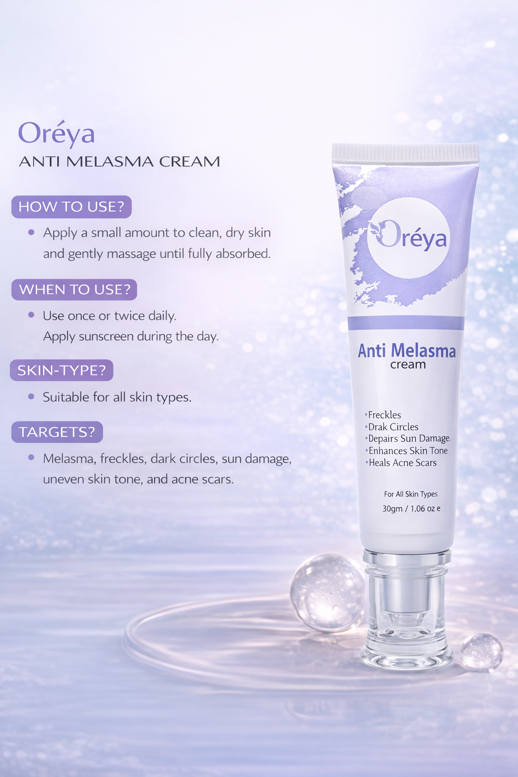 Oréya Anti Melasma Cream 30g